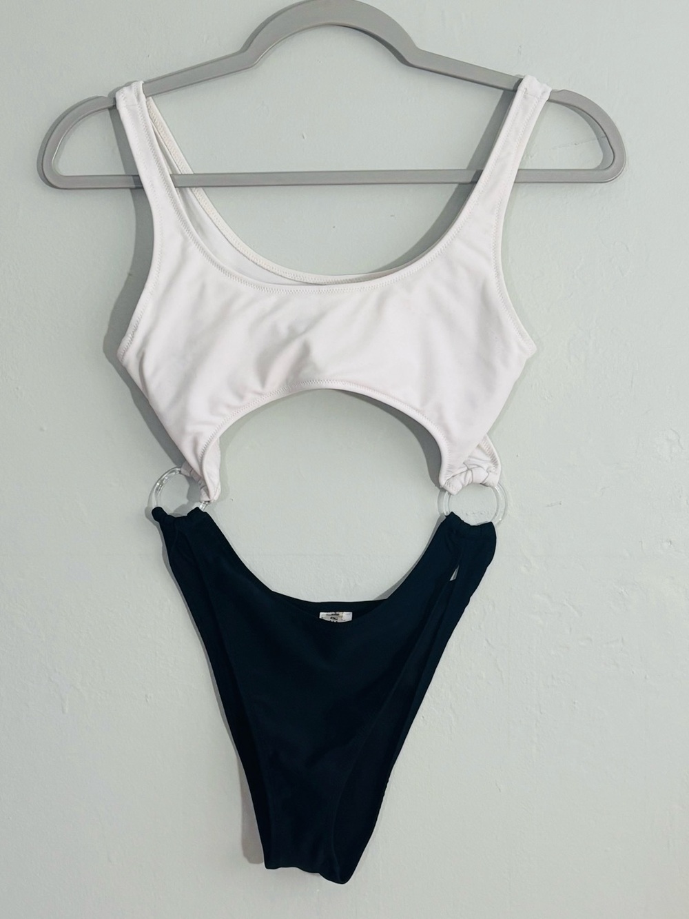 Forever 21 cutout color block monokini S